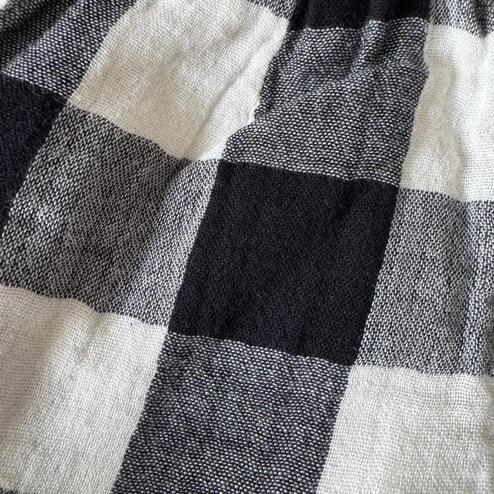 GAP Black and White Plaid Baby Shorts